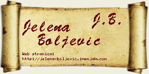 Jelena Boljević vizit kartica